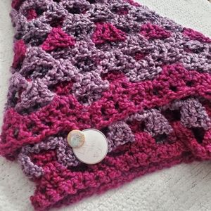 Hand crocheted lap throw / children's afghan